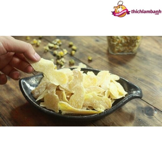 Mứt gừng trắng lát