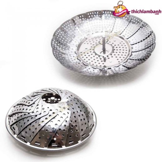 Xửng Hấp (Vỉ Hấp) xòe Inox Gấp Gọn Thông Minh